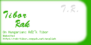 tibor rak business card